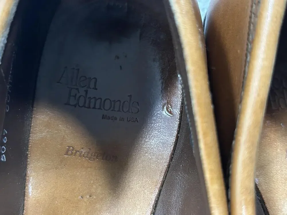 Allen Edmonds Bridgton Shoes Mens Size 10 Brown Leather Tassel Loafers USA